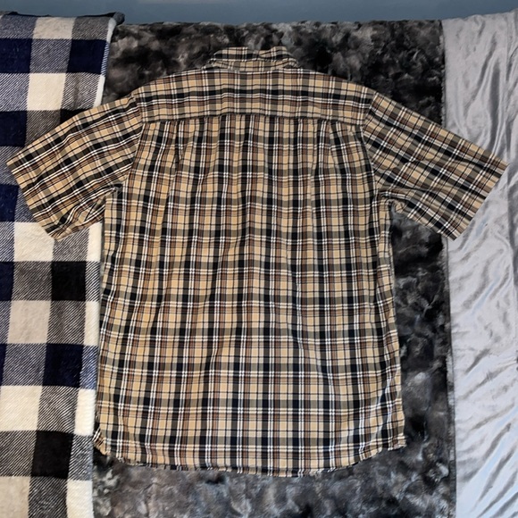 Carhartt Men's Large Relaxed Fit Short Sleeve Plaid Button Shirt - Picture 5 of 5